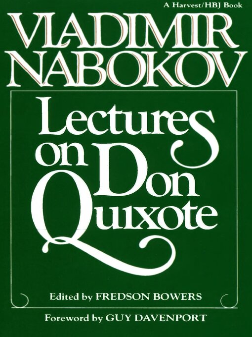Cover image for Lectures on Don Quixote